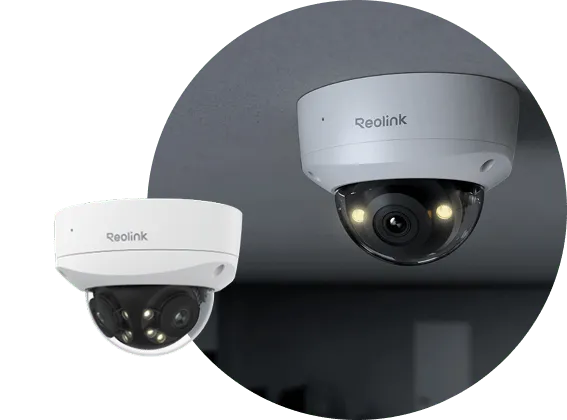 Outdoor dome security cameras